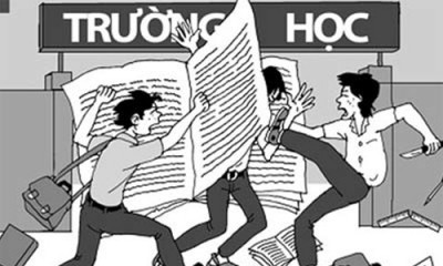 Bạo lực học đường qua ảnh bím họa