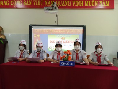 Trường THCS Phú Mỹ tổ chức Đại hội Liên đội  năm học 2021 - 2022