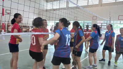 Trường THCS Phú Mỹ tham gia giải Bóng chuyền nam, nữ công nhân viên chức, lao động khối trường học thành phố Thủ Dầu Một năm 2022-2023