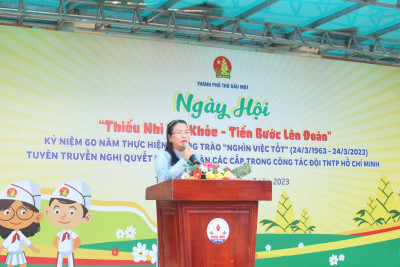 Liên đội trường THCS Phú Mỹ tổ chức điểm cấp thành phố Ngày hội “Thiếu nhi vui khoẻ - Tiến bước lên Đoàn”