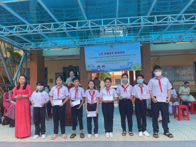 Liên Đội THCS Phú Mỹ: Lễ phát động chủ đề công tác Đội và phong trào thiếu nhi năm học 2023 - 2024