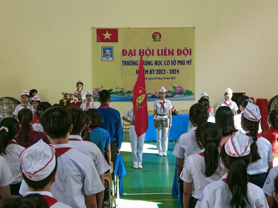 Liên Đội THCS Phú Mỹ tổ chức Đại hội Liên Đội nhiệm kỳ 2023-2024