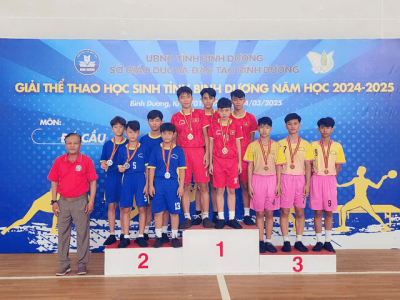 Học sinh trường THCS Phú Mỹ tham gia HKPĐ cấp tỉnh môn Đá cầu