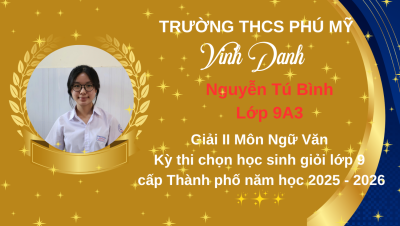 Vinh danh Học sinh đạt giải học sinh giỏi cấp Thành Phố năm học 2025-2026
