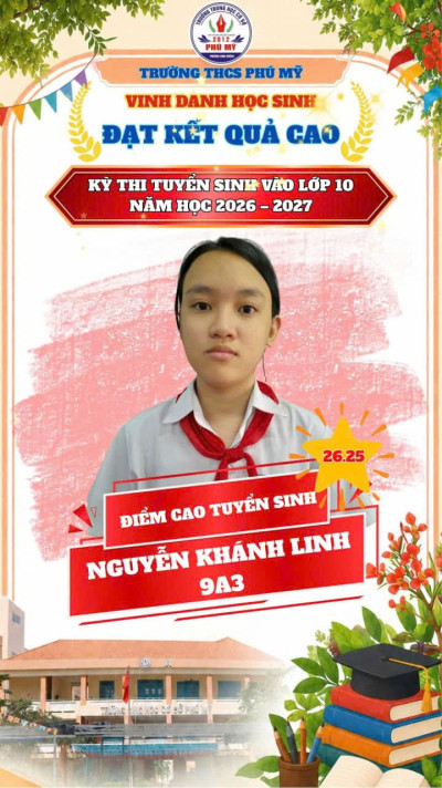 Vinh Danh Học Sinh Đạt Kết Quả Cao Kỳ Thi Tuyển Sinh Vào Lớp 10 Năm Học 2026-2027