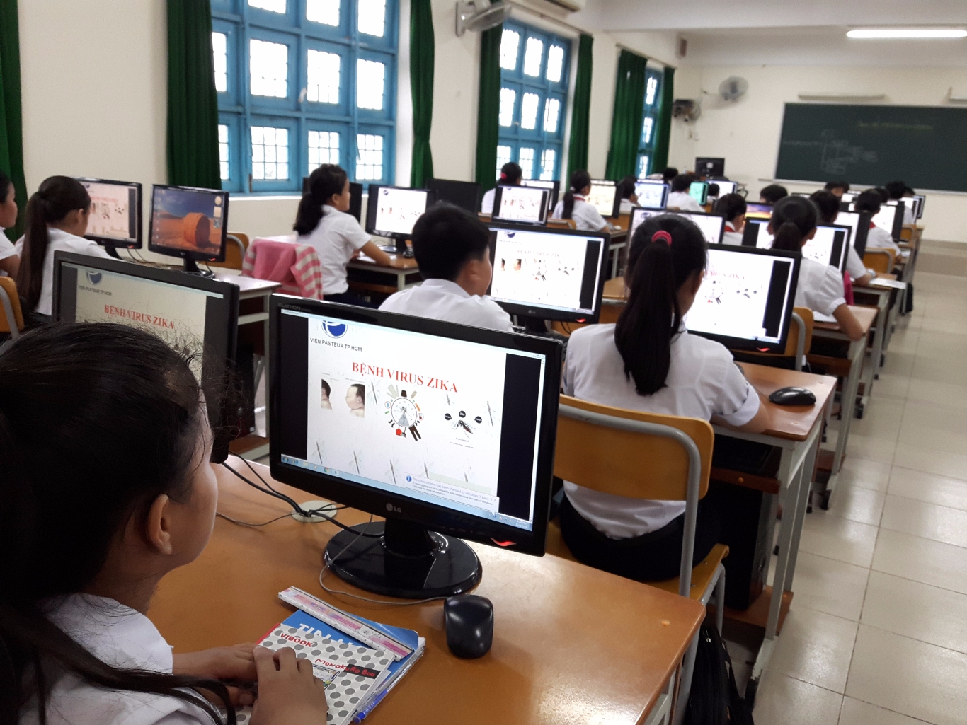HS thi tuyên truyền phòng chống bệnh SXH qua mạng