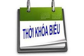 Thời khóa biểu - Áp dụng từ ngày 01.03.2021