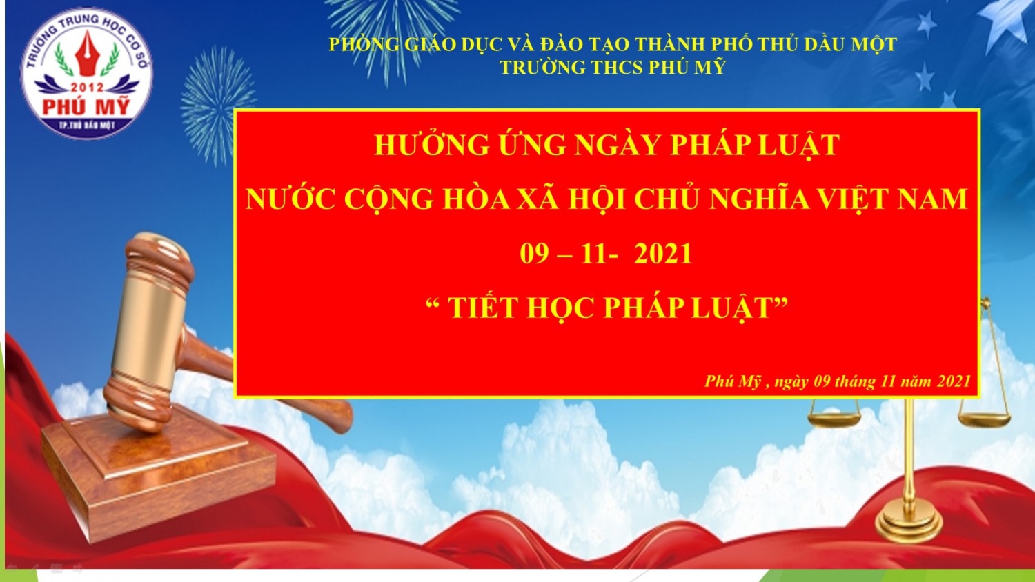 phông nền tiết học pháp luật