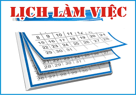 Lich làm việc từ ngày 02/6/2022 đến ngày 11/6/2022