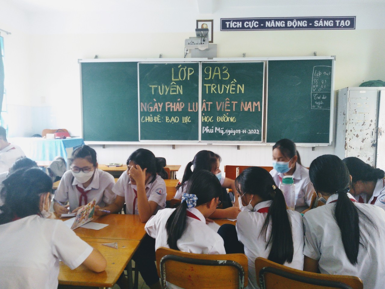 PHÚ MỸ TUYÊN TRUYỀN NGÀY PHÁP LUẬT VIỆT NAM VỚI CHỦ ĐỀ "PHÒNG CHỐNG BẠO LỰC HỌC ĐƯỜNG"
