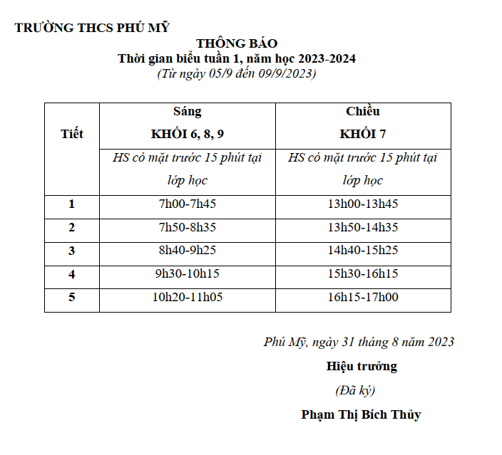 THOI GIAN BIEU