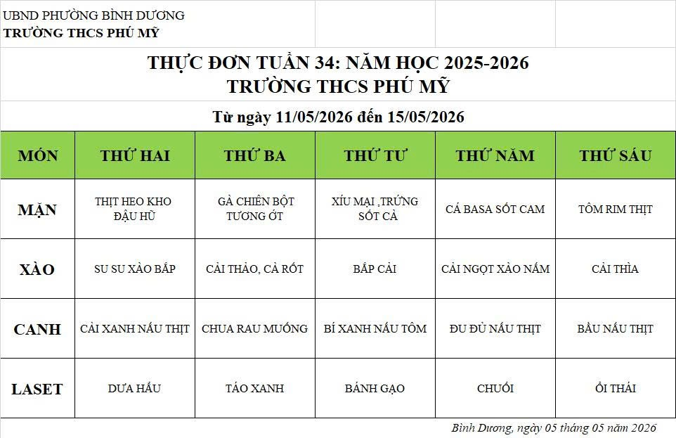 Thuc don ban tru Tuan 34