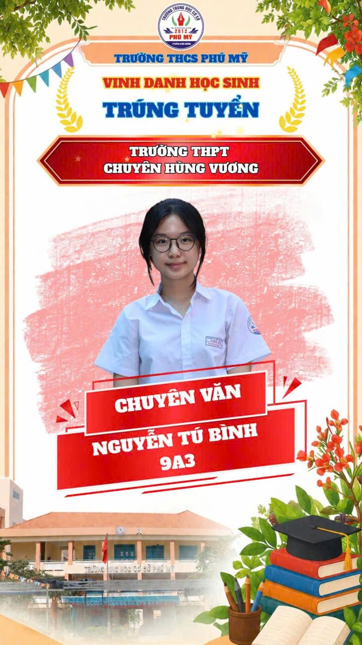 Vinh Danh Và Chúc Mừng Học Sinh Đậu Chuyên Hùng Vương